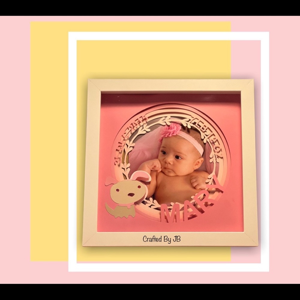 Personalized shadowbox frame